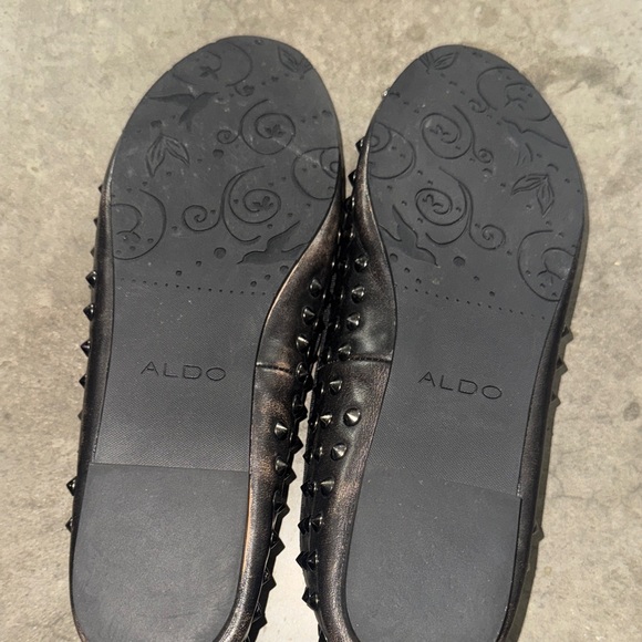 Aldo Black Studded Flats - Picture 5 of 6